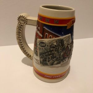 Budweiser 1900-1999 Collectible Beer Stein